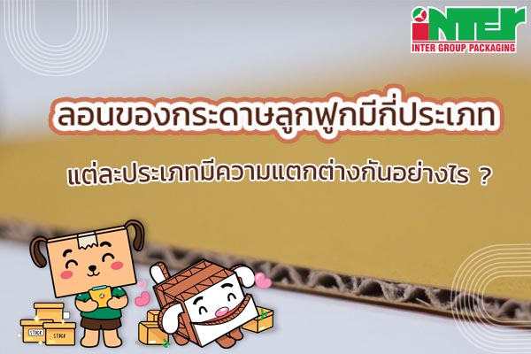 ลอนของกระดาษลูกฟูกมีกี่ประเภท แต่ละประเภทมีความแตกต่างกันอย่างไร ? 